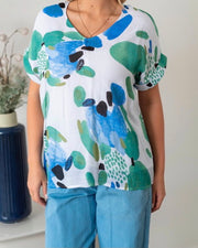 Willow Tree -Abstract Print Top
