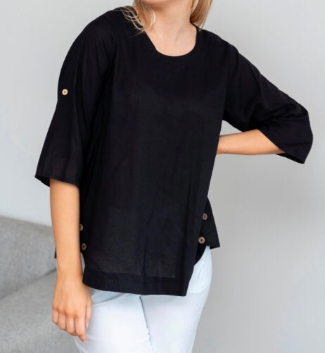 Willow Tree - Button Detail Top