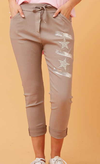 Star print joggers shop