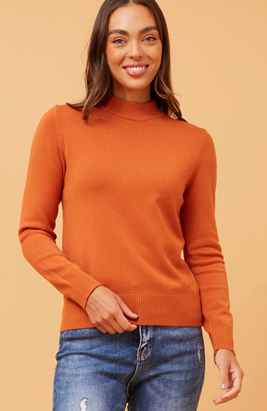 Caroline Morgan - SOLID COLOUR KNIT JUMPER