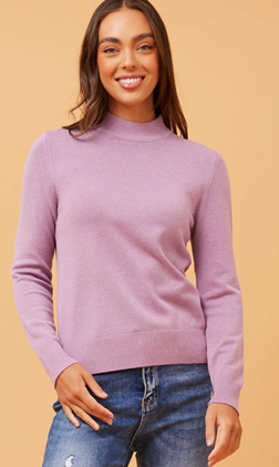 Caroline Morgan - SOLID COLOUR KNIT JUMPER