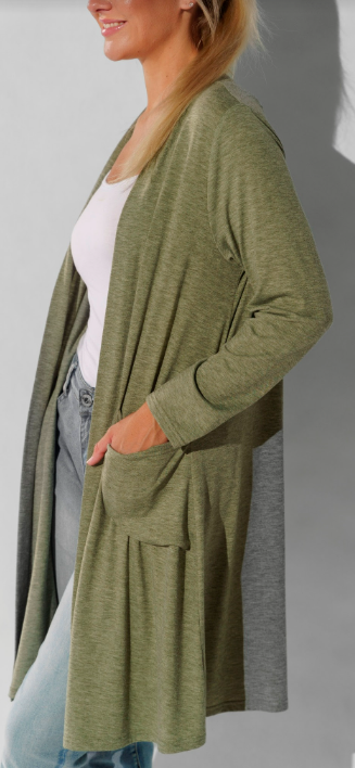 Willow Tree -  COTTON/POLY/SPANDEX  OPEN CARDI