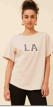 Caroline Morgan - 'LA' GRAPHIC PRINT T-SHIRT