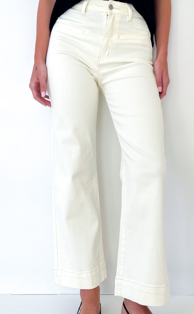 Fria - HIGH WAIST WIDE LEG JEANS