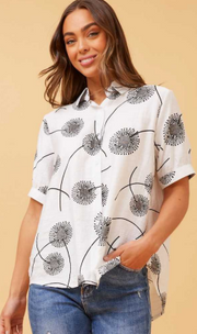 Caroline Morgan - SHORT SLEEVE PRINTED SHIRT