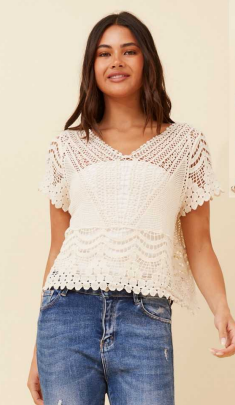 Caroline Morgan - CROCHET CROP TOP