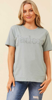 Caroline Morgan - J'ADORE BEADED T-SHIRT