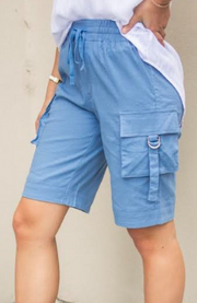 Willow Tree - CARGO STYLE LINEN BLEND SHORTS