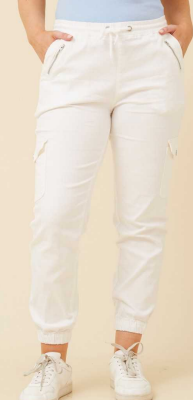 Caroline Morgan - ZIP DETAIL TO POCKETS EASY FIT PANTS