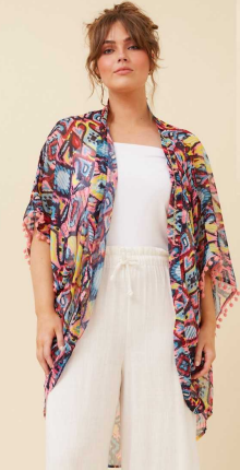 Mystic Monsoon - MULTI-COLOURED WRAP AROUND TOP