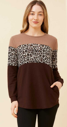 Caroline Morgan - BEC ANIMAL PRINT TOP