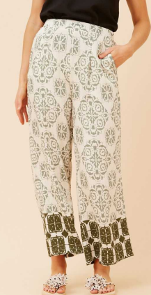 Caroline Morgan - RELAXED FIT PRINTED PANTS