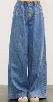 Mutig Fashion - BOTTON FRONT DENIM PANTS