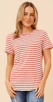 Caroline Morgan - STRIPED COTTON T-SHIRTS