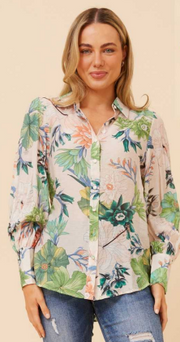 Caroline Morgan - LONG SLEEVE SUMMER PRINT TOPS