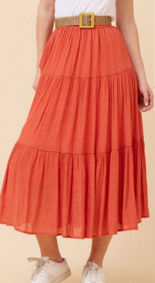 Caroline Morgan -  TIERED SUMMER LONG SKIRT
