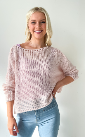 Fria - MOHAIR OFF SHOULDER LOOK JUMPER