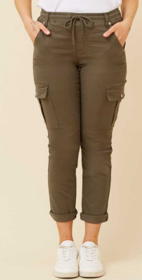 Caroline Morgan -JOG PANT WITH SIDE CARGO POCKETS