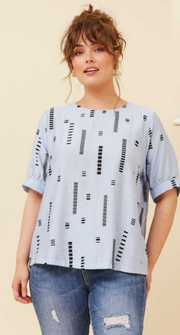 Caroline Morgan - Abstract Printed Top