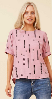 Caroline Morgan - Abstract Printed Top