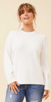 Caroline Morgan - LONG SLEEVE MINI DIAMOND PATTERN KNIT JUMPER