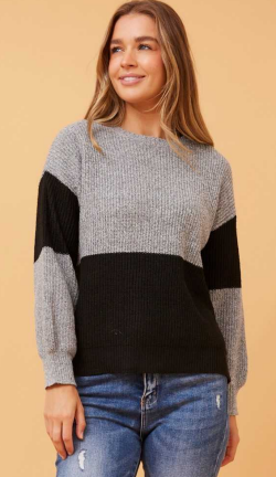 Caroline Morgan - STRIPED KNIT JUMPER