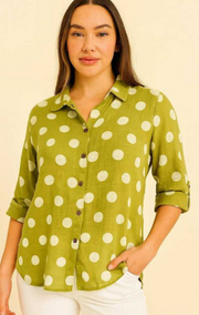 Bottega Moda - POLKA DOT PRINTED SHIRT