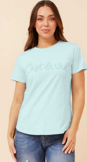 Caroline Morgan - "CEST LA VIE" COTTON T-SHIRT