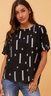 Caroline Morgan - ABSTRACT PRINTED TOP