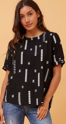 Caroline Morgan - ABSTRACT PRINTED TOP