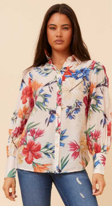 Caroline Morgan - LONG SLEEVE SUMMER PRINT TOPS