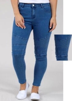 Caroline Morgan - Fitted Ribbed Feature Jeans