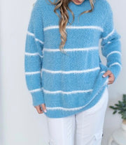 Willow Tree - Stripe Fluffy Knit