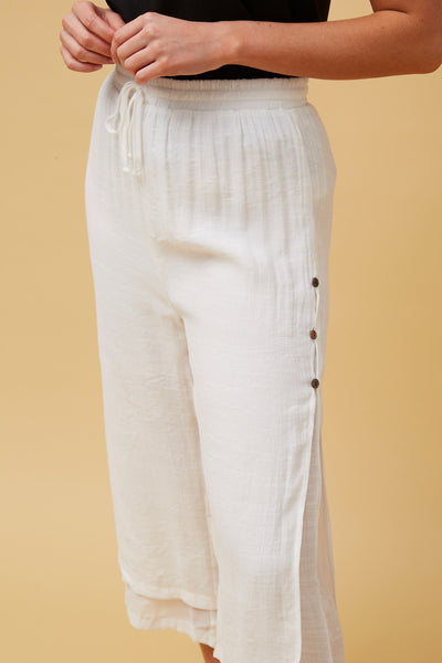 Caroline Morgan - Wide Leg Detail Pant